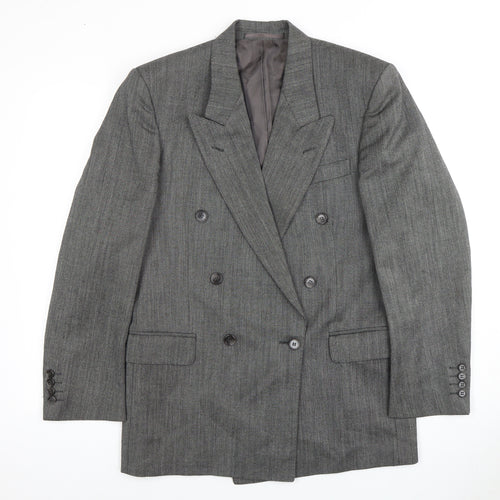Yves Saint Laurent Men's Grey Wool Blazer Size 46R