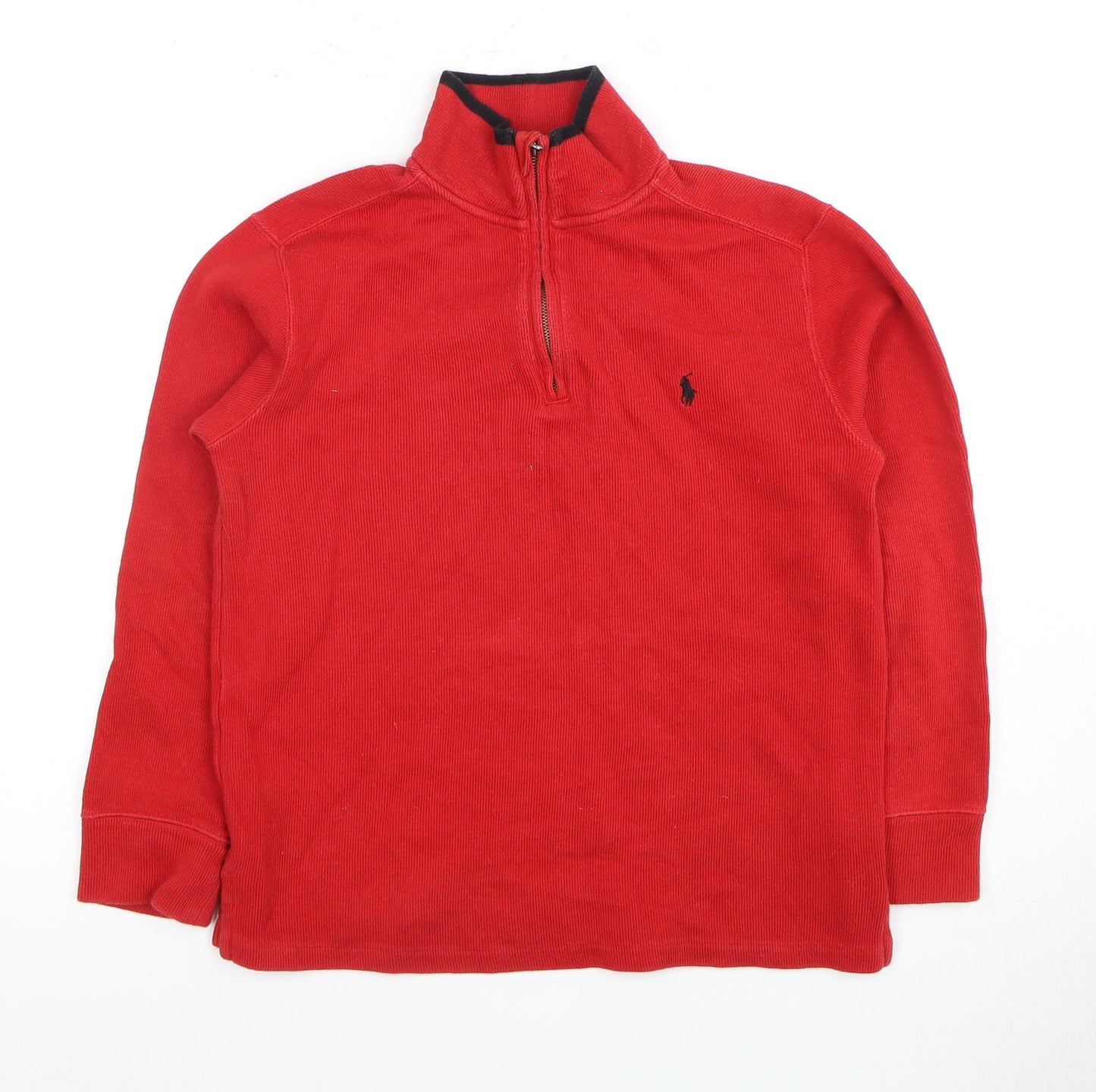 Polo Ralph Lauren Red Henley Unisex M Sweatshirt