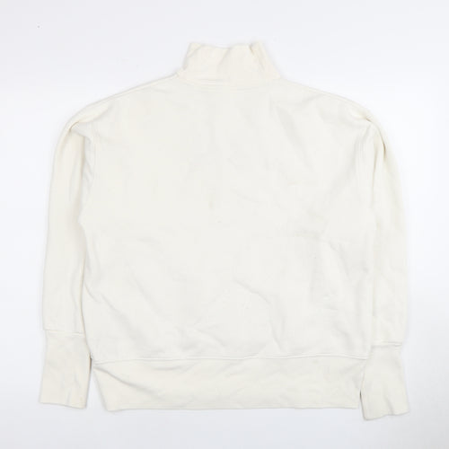 Levi's Ivory Graphic Print Women's XS Mock Neck Sweatshirt