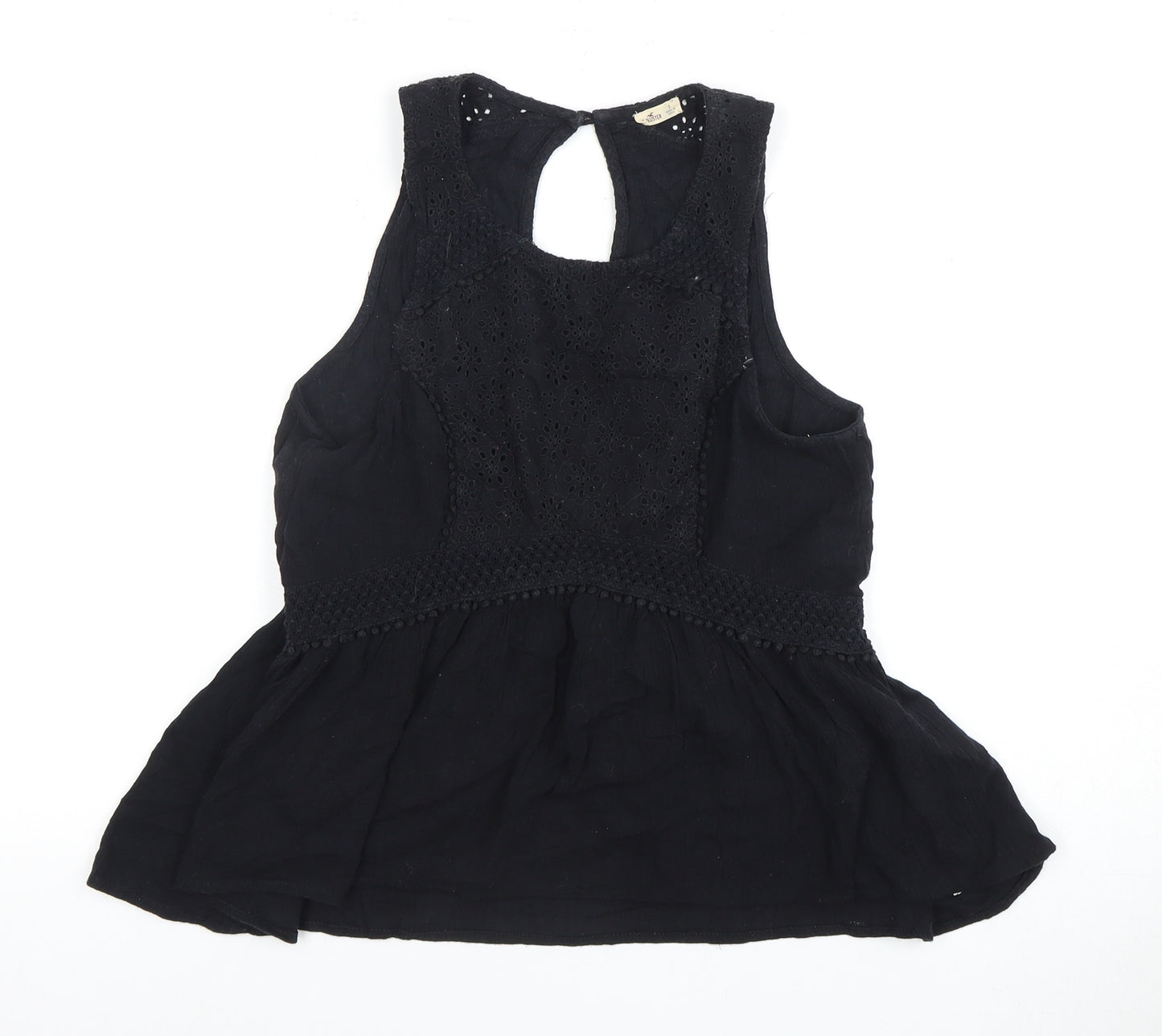 Hollister Women’s Black Blouse, S, Sleeveless, Casual