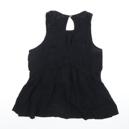 Hollister Women’s Black Blouse, S, Sleeveless, Casual