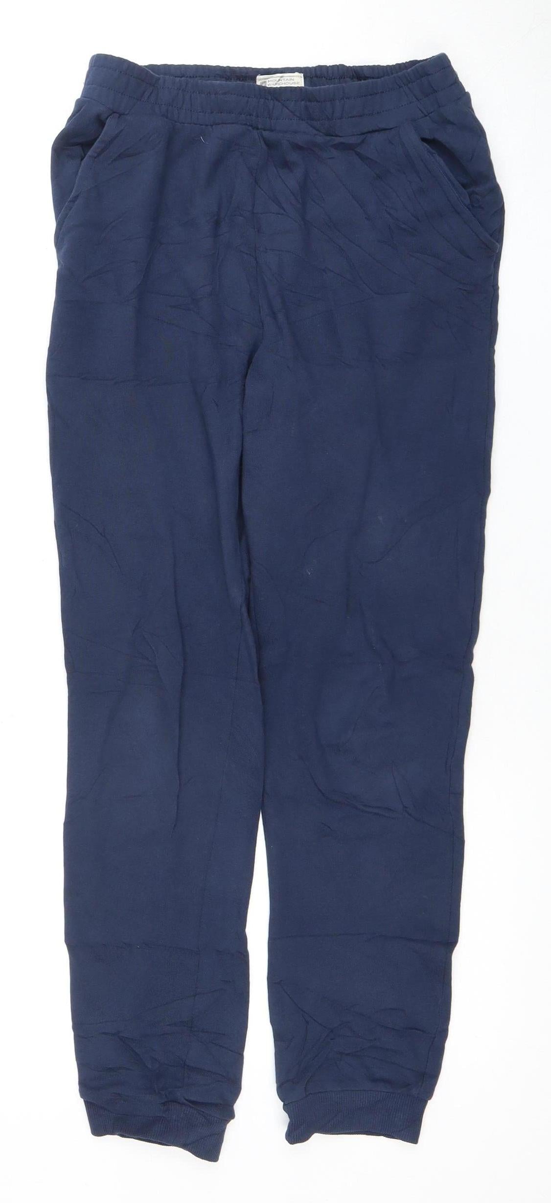 Mountain Warehouse Boys Blue Trousers 11-12 Years Elastic Waist