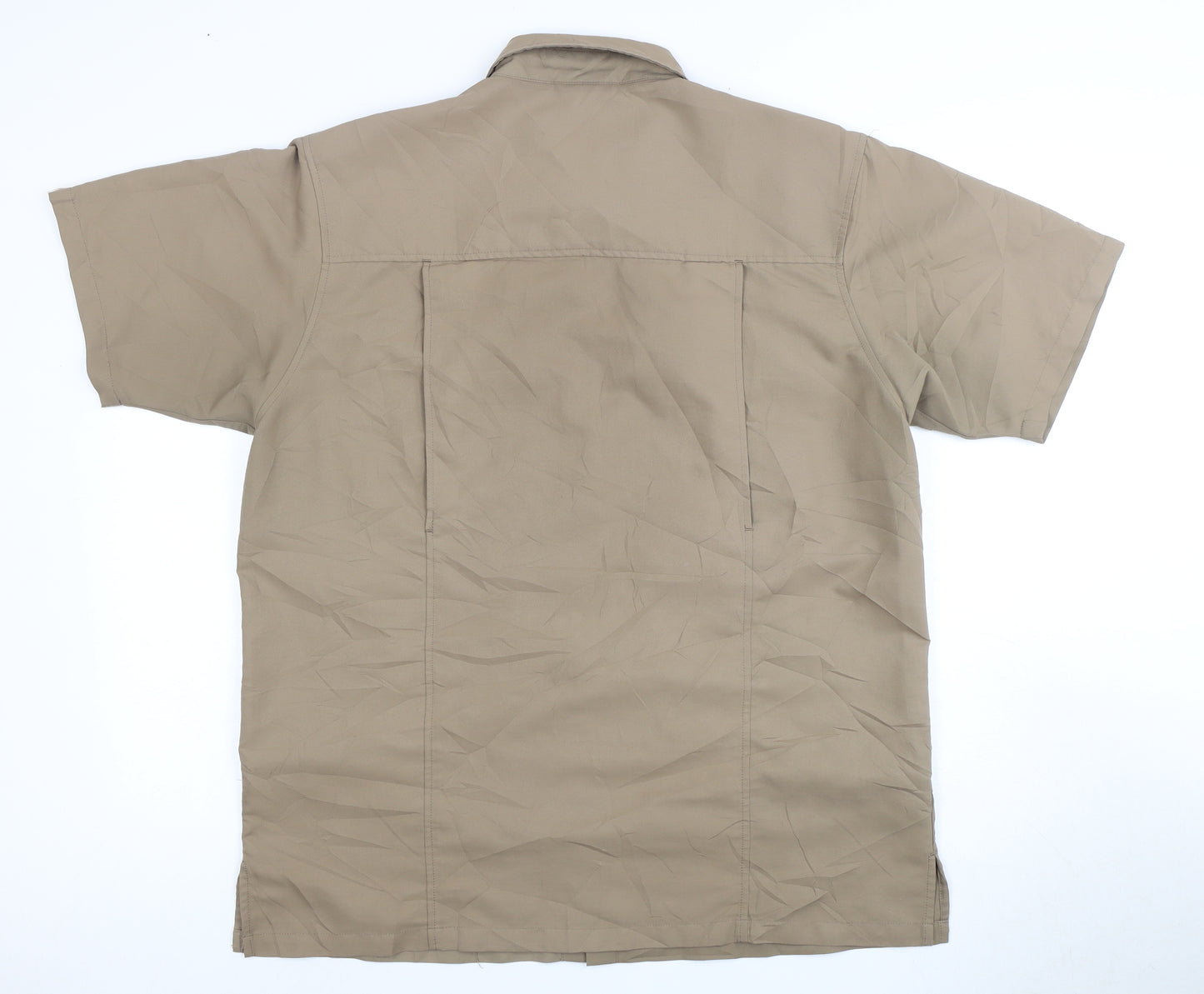 Trespass Men's Beige Short Sleeve Casual Shirt L