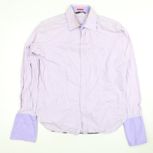 PS Paul Smith Men's Purple Slim Fit Dress Shirt
