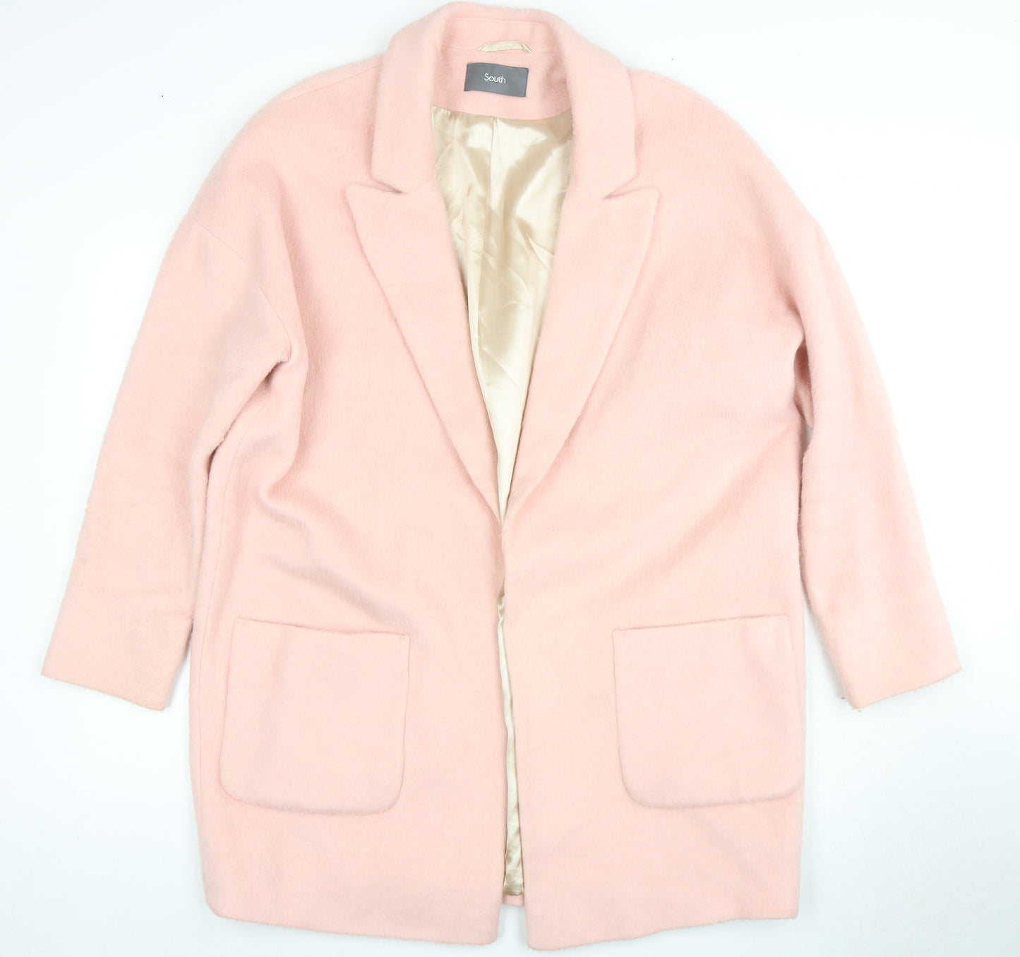 South Women's Pink Long Coat - Size 16, Lined
