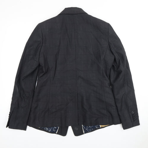 Next Women's Black Double-Breasted Suit Jacket Size 14