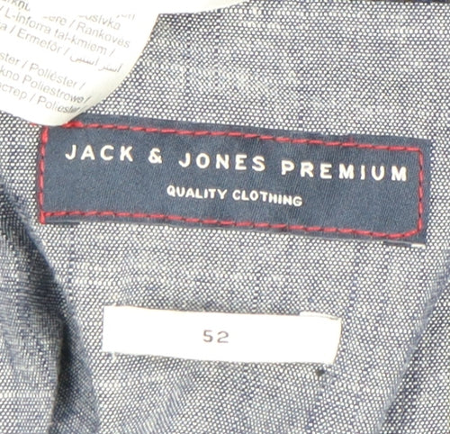 JACK & JONES Men's Blue Blazer, UK 42, Formal Jacket
