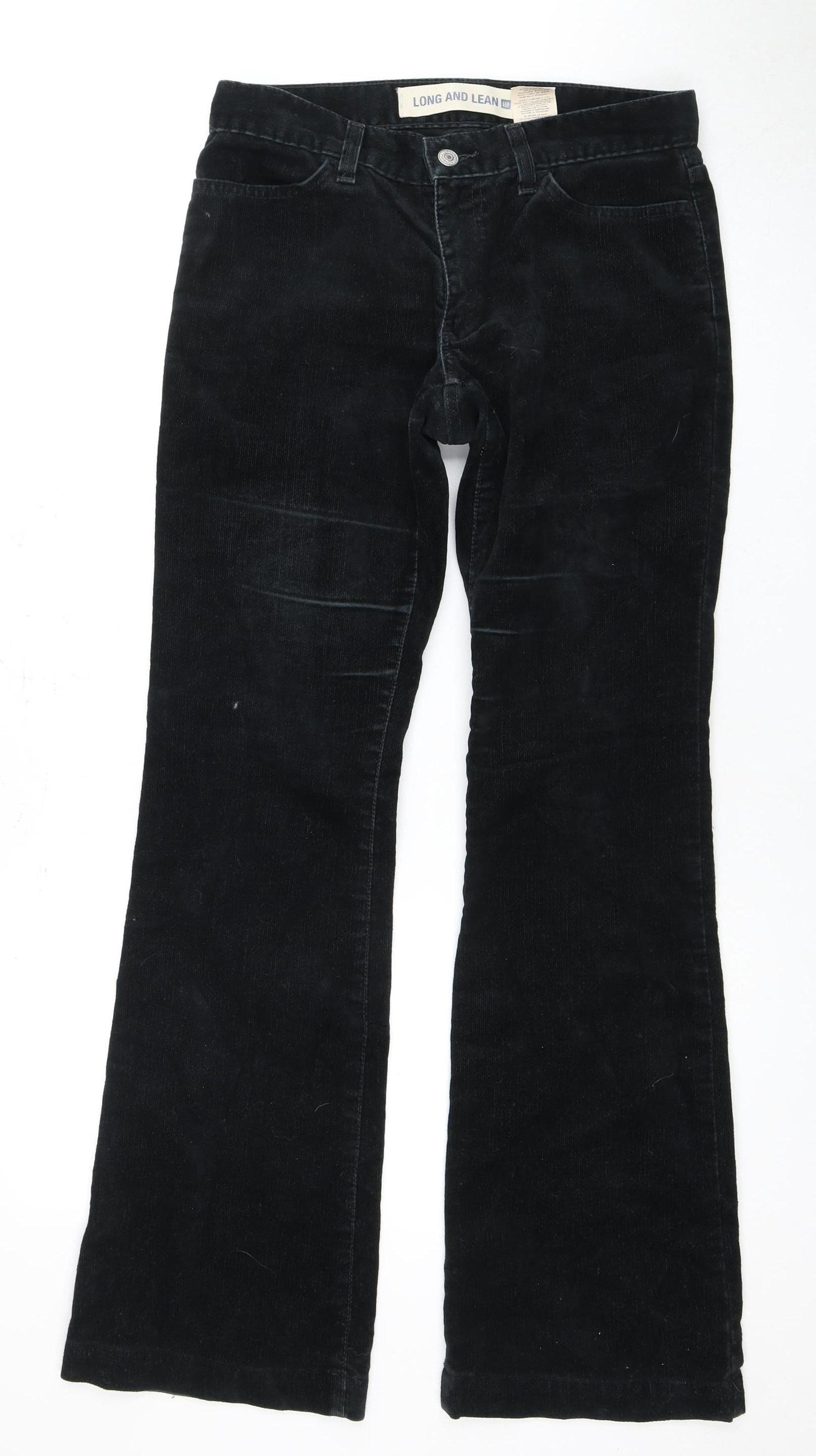Gap Women's Black Long & Lean Trousers, Size 4