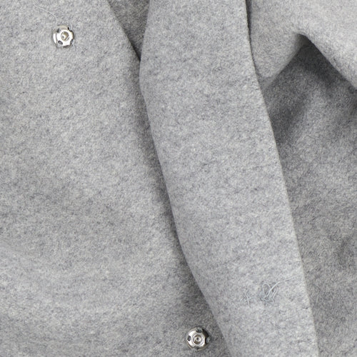 Next Women's Grey Wool Blend Long Overcoat Size 8