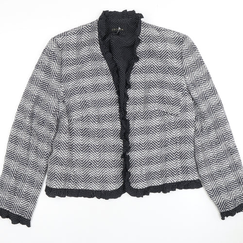 Escada Women's Multicoloured Tweed Blazer Size 34