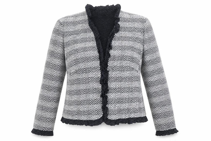 Escada Women's Multicoloured Tweed Blazer Size 34