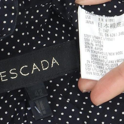 Escada Women's Multicoloured Tweed Blazer Size 34