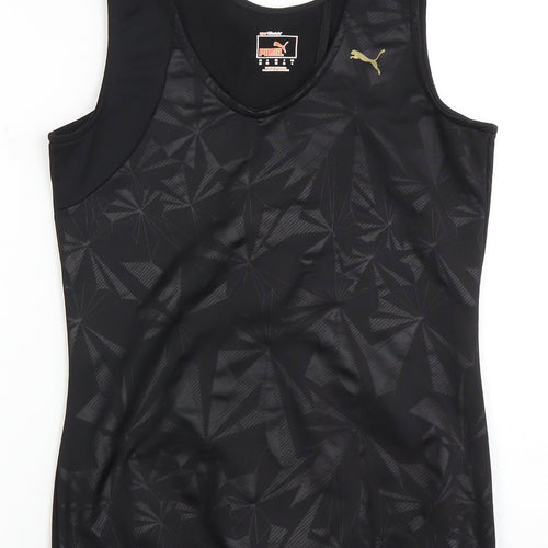 Puma Women's Black Tank Top - Size 10, Stretch