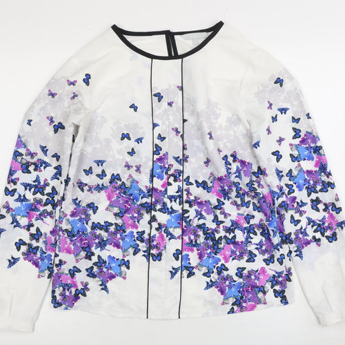 Adrianna Papell Women's Floral Blouse, Size 10