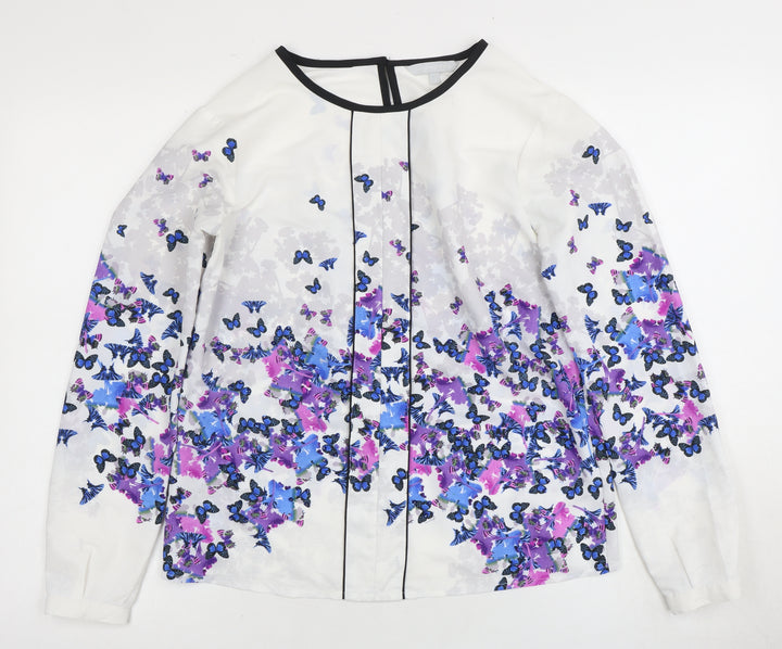 Adrianna Papell Women's Floral Blouse, Size 10