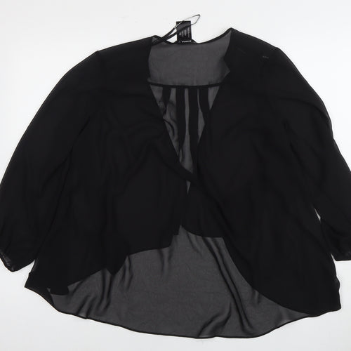 Roman Women's Black Chiffon Blouse Size 12