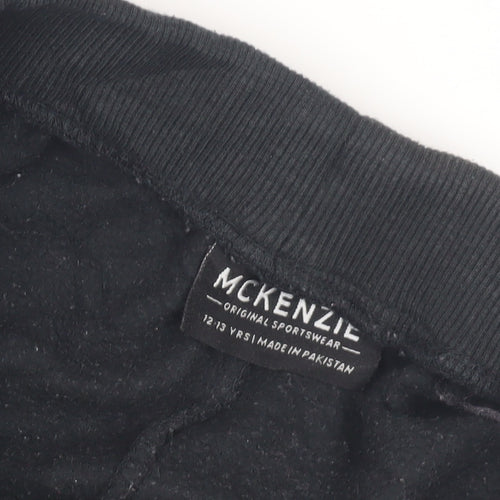McKenzie Boys Black Jogger Trousers 12-13 Years