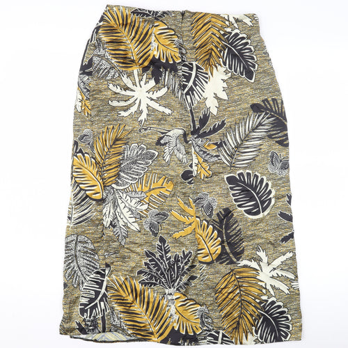 Women's Multicoloured Floral Midi Pencil Skirt