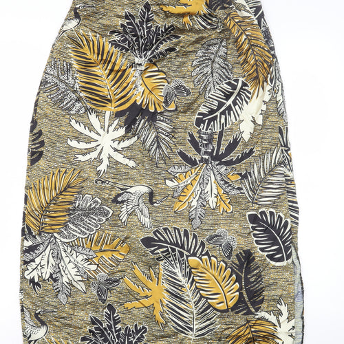 Women's Multicoloured Floral Midi Pencil Skirt