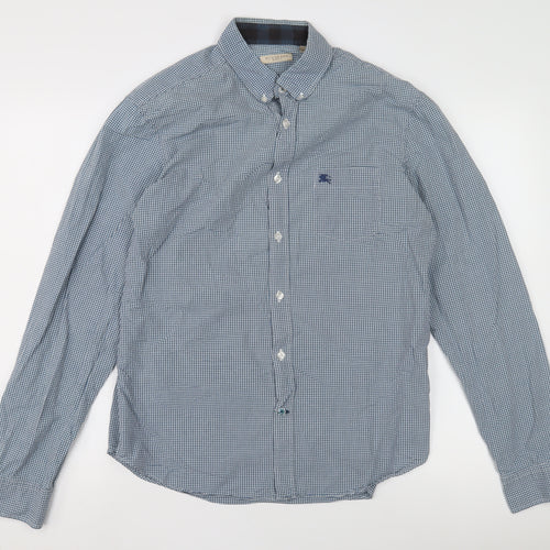 Burberry Brit Men's Blue Check Shirt, Size L, Button-Up