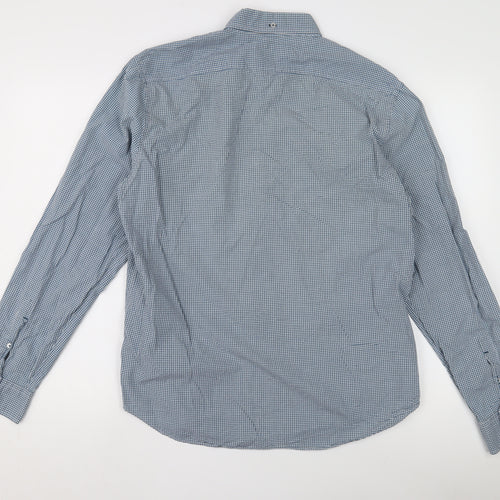 Burberry Brit Men's Blue Check Shirt, Size L, Button-Up