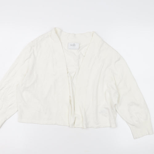 Wallis Women’s White Petite Cardigan, Medium