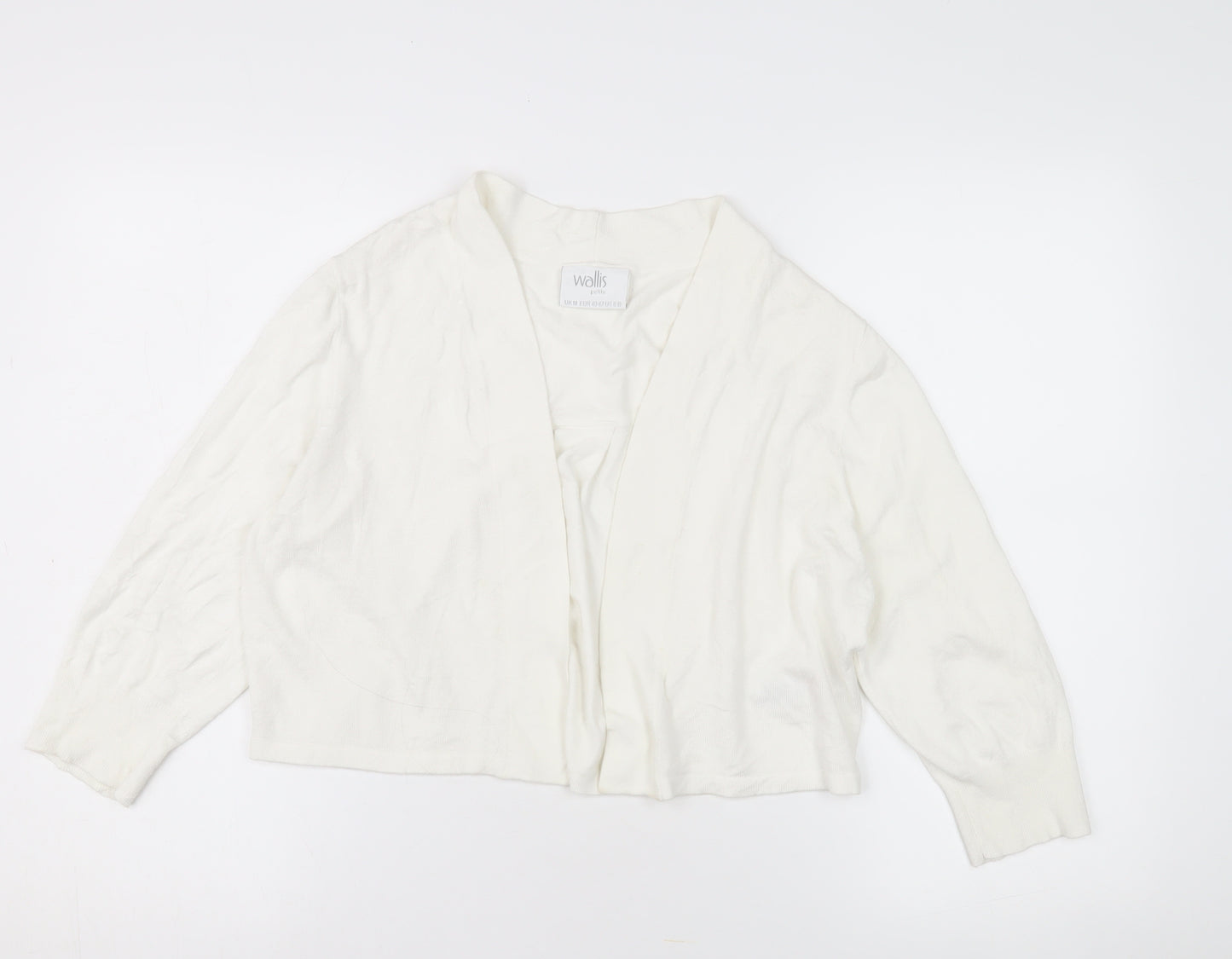 Wallis Women’s White Petite Cardigan, Medium