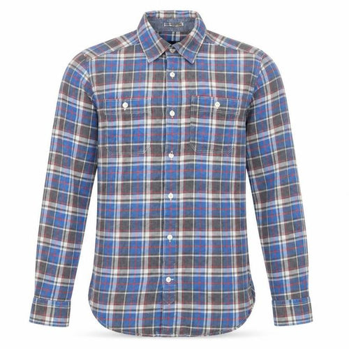 Gap Men's Blue Plaid Button-Up Shirt XS Long Sleeve