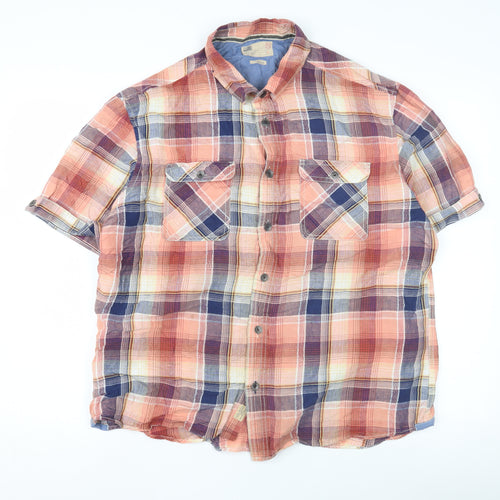 North Coast Men's Large Multicoloured Plaid Shirt