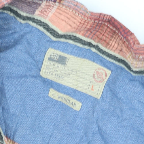 North Coast Men's Large Multicoloured Plaid Shirt