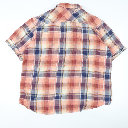 North Coast Men's Large Multicoloured Plaid Shirt