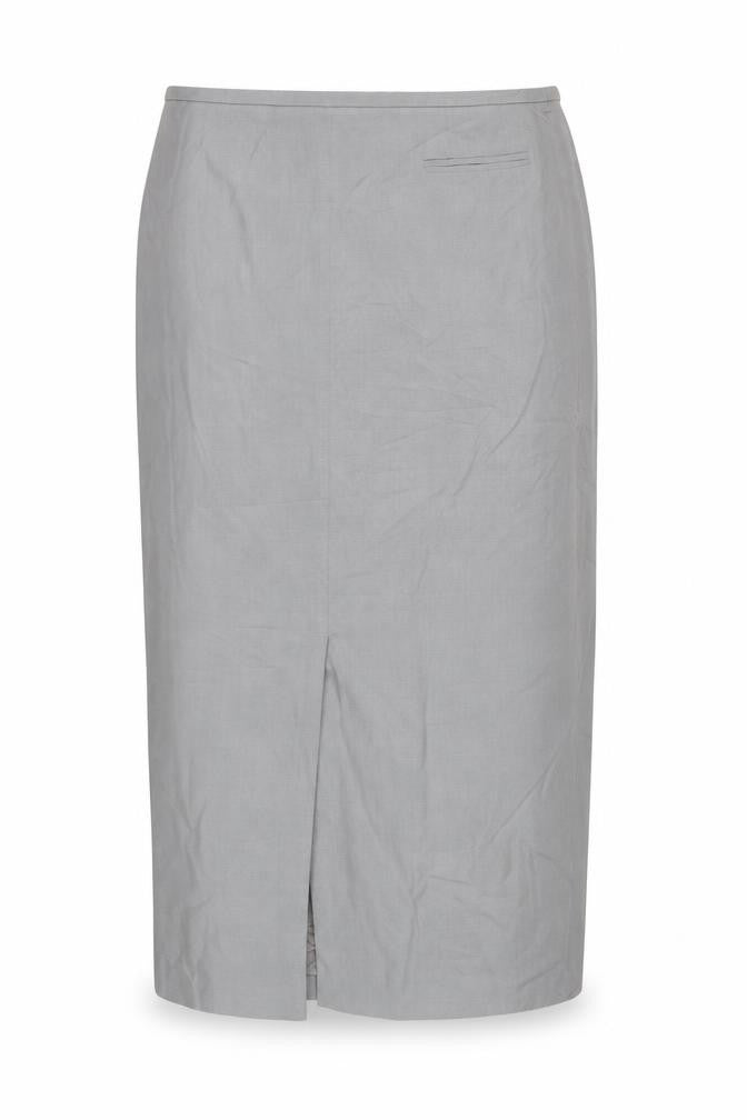 Front view of JOBIS Women's Grey Pencil Skirt, size 12