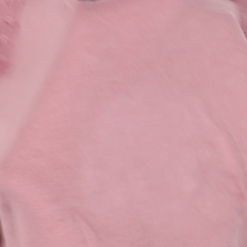 Lipsy Women's Pink Flutter Sleeve Blouse, Size 10