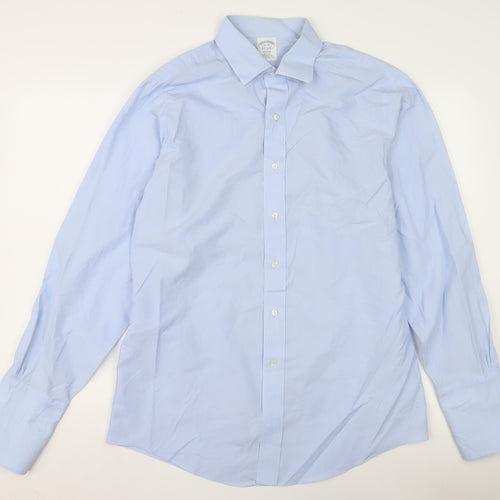 Brooks Brothers Men's Blue Dress Shirt, Size 16