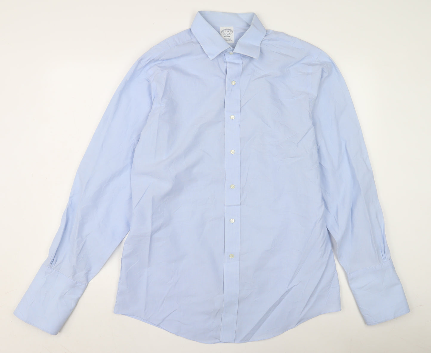 Brooks Brothers Men's Blue Dress Shirt, Size 16