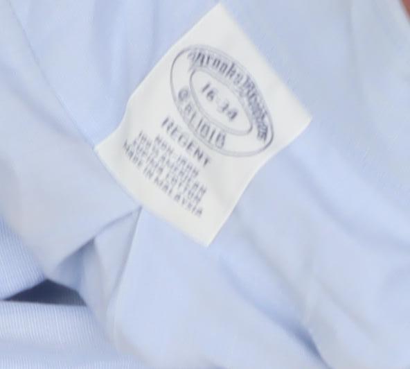 Brooks Brothers Men's Blue Dress Shirt, Size 16