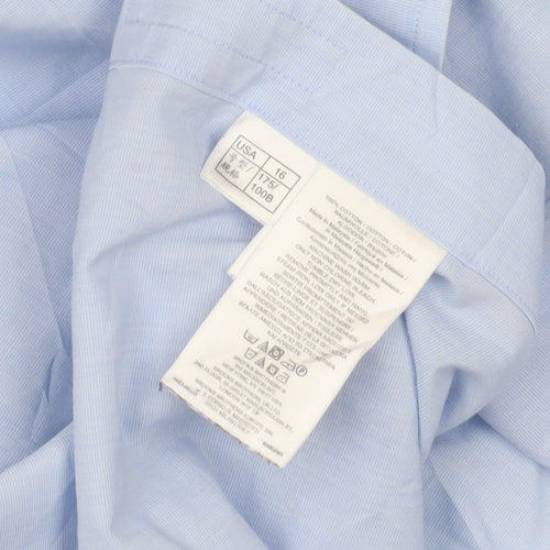 Brooks Brothers Men's Blue Dress Shirt, Size 16