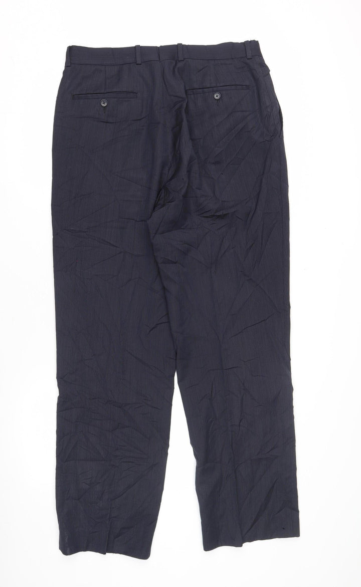 Austin Reed Men's Blue Wool Trousers 34R