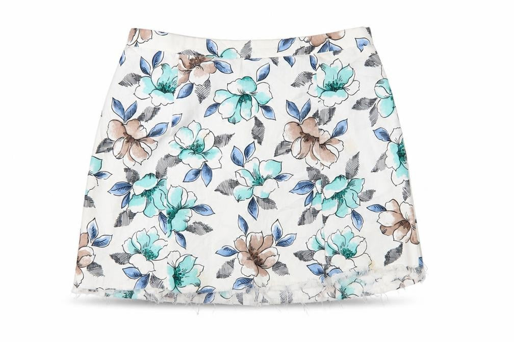 Front view of Eastex Women's Multicoloured Floral Skirt, size 10