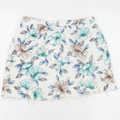 Eastex Women's Multicoloured Floral Skirt Size 10