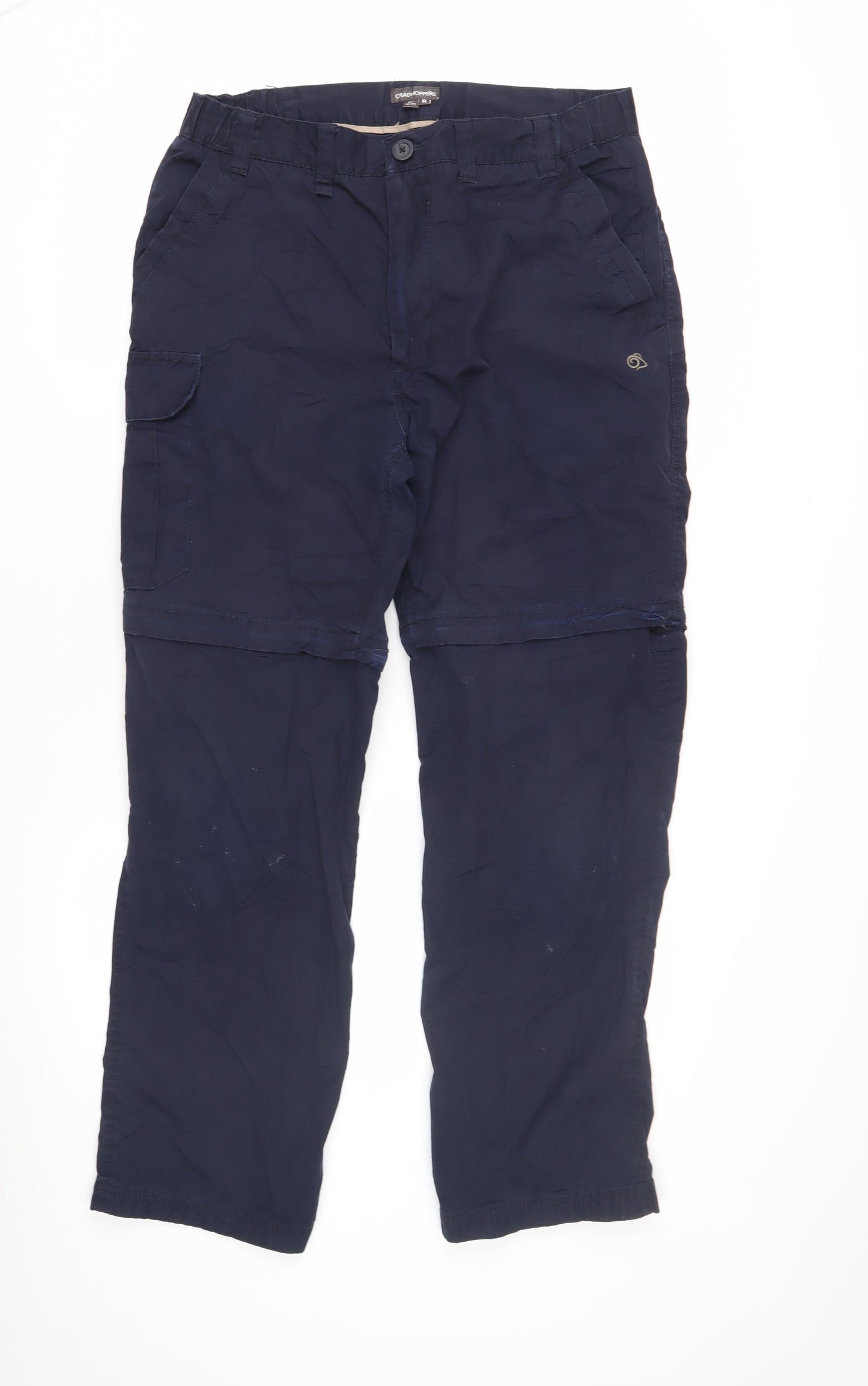 Craghoppers Men's Blue Cargo Trousers, Size 32