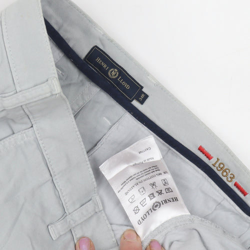 Henri Lloyd Men's Grey Chino Trousers 34R