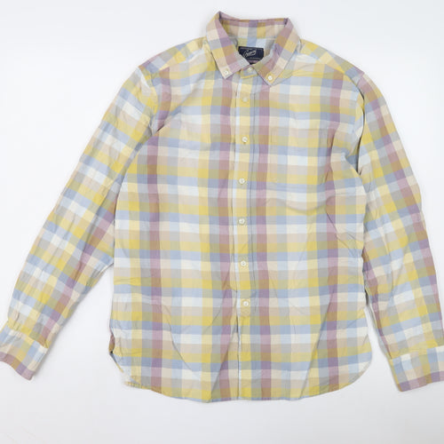 Grayers Men's Multicoloured Plaid Button-Up Shirt