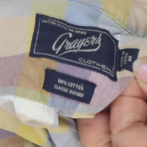 Grayers Men's Multicoloured Plaid Button-Up Shirt