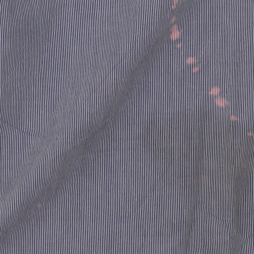 Tommy Hilfiger Men's Blue Striped Button-Up Shirt L