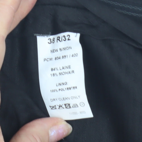 New Simon Grey Trousers for Men Size 38R Formal Wear