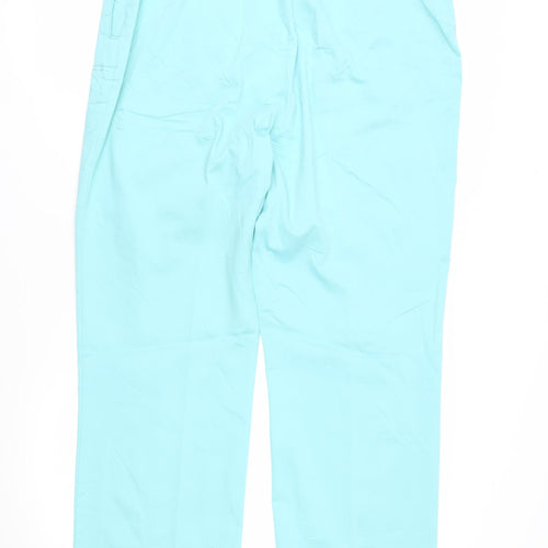 Lucia Women's Blue Regular Fit Trousers, Size 18