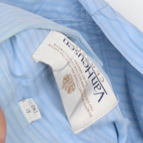 Van Heusen Men’s Blue Striped Long Sleeve Dress Shirt L
