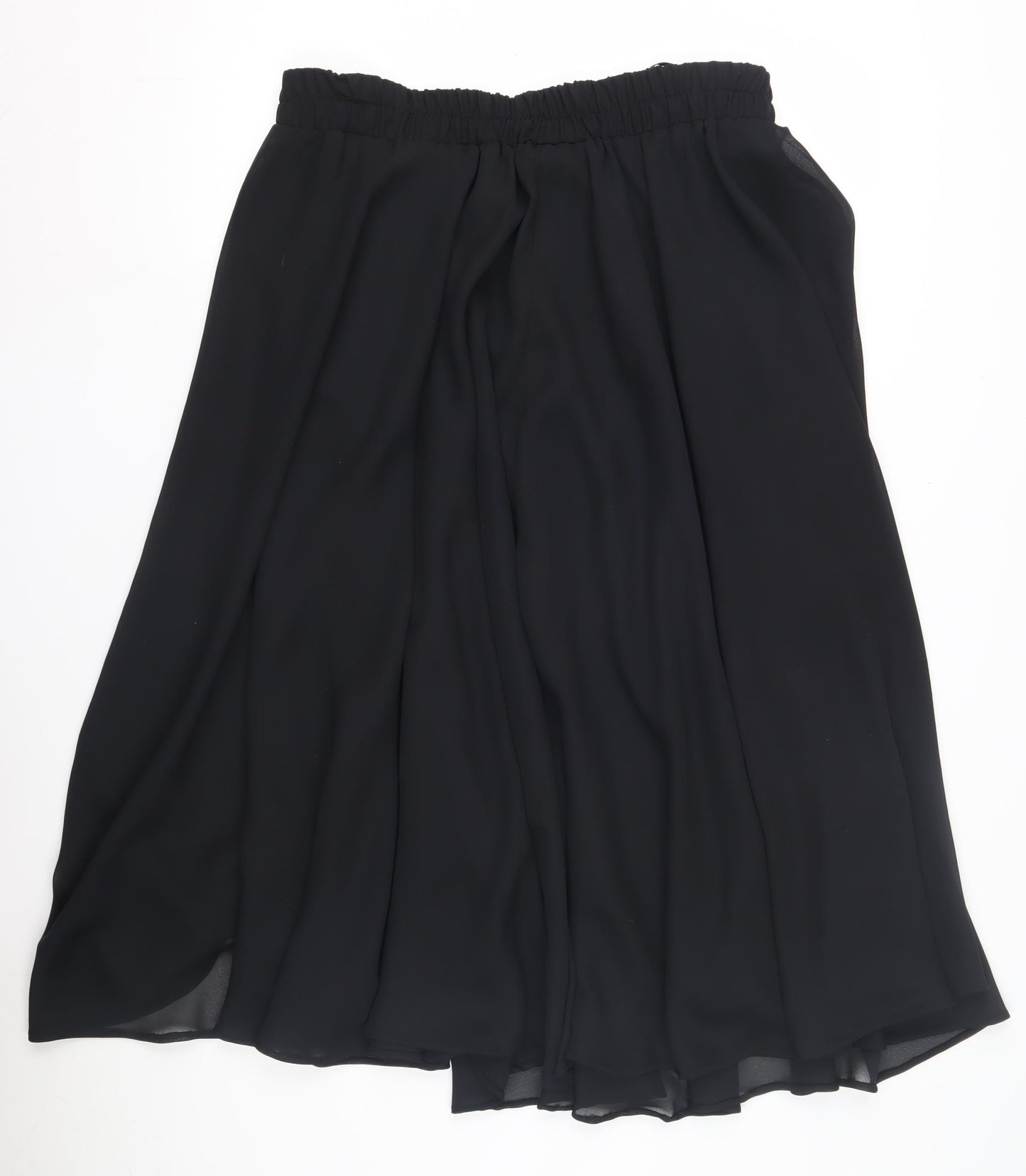 Richards Women's Black Midi A-Line Skirt, Size 14
