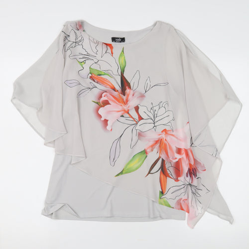 Wallis Women's Multicoloured Floral Tunic Blouse S
